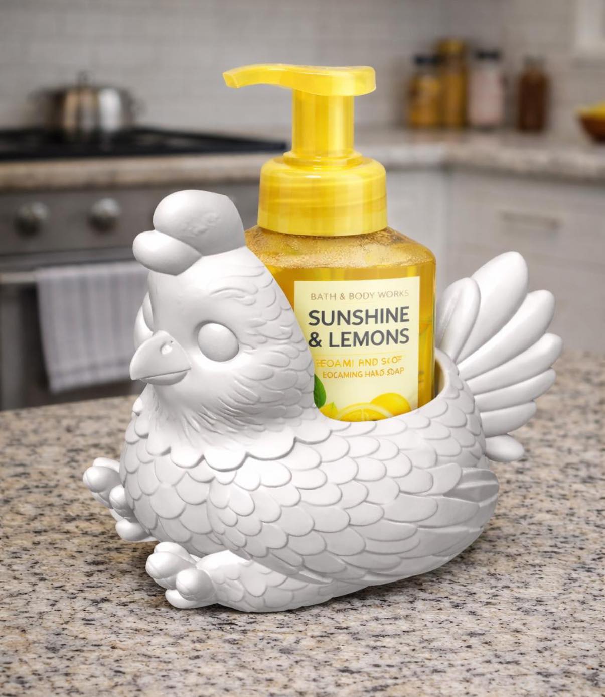 Sitting Chick Foam Soap Holder